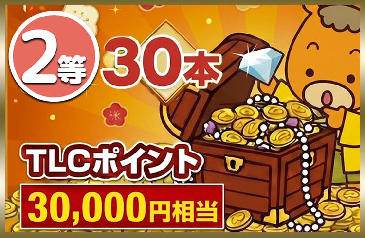 豪華賞品が当たる！TLC初夢宝くじ｜TLCポイントサイト