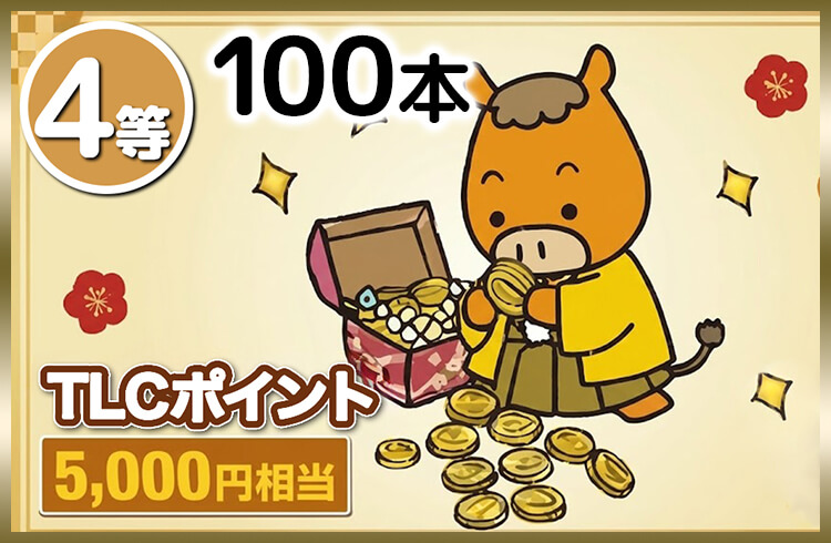 豪華賞品が当たる！TLC初夢宝くじ｜TLCポイントサイト