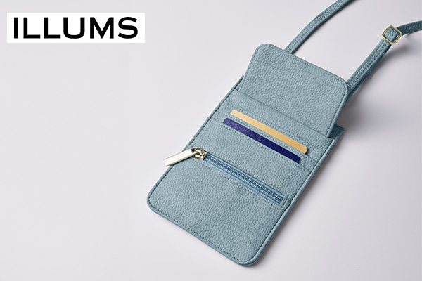 イルムス スマホお財布機能ポシェット（ブルー）｜TLCポイントサイト